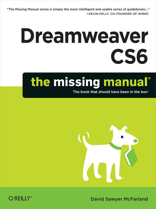 Title details for Dreamweaver CS6 by David Sawyer McFarland - Available